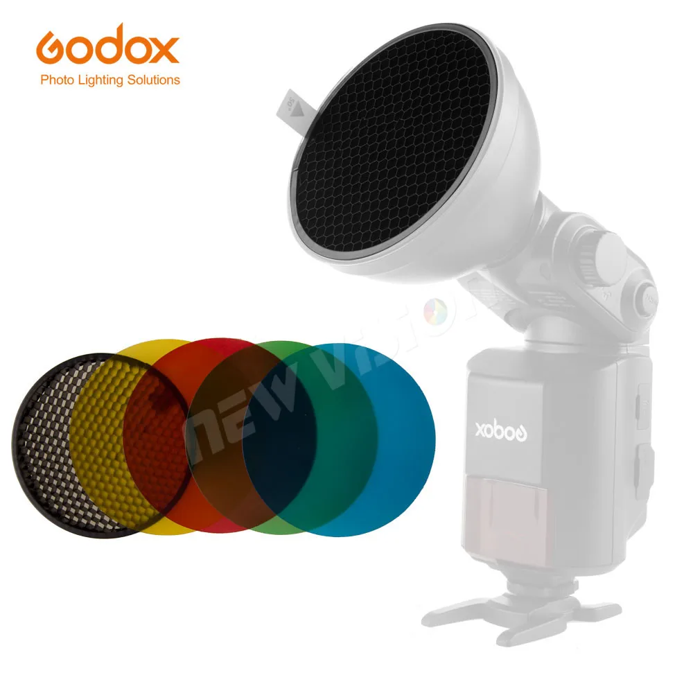 Godox AD S11 4 цвета фильтр гелевый пакет + сотовая сетка крышка отражатель комплект