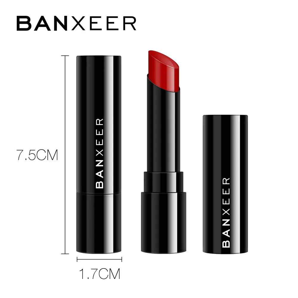 BANXEER, матовая помада, 12 цветов, стойкая матовая помада, блеск для губ, водостойкая матовая Косметическая Помада, женская помада, 12 цветов