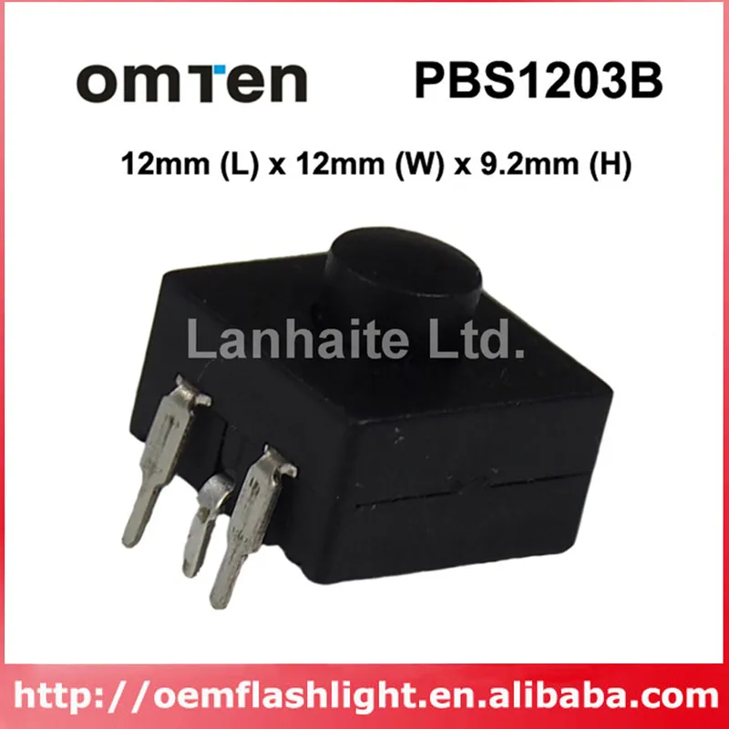 Omten PBS1203B Реверсивный кистевой переключатель 12 мм (Д) x (Ш) 9 2 (В) (5 шт.)|led wind up flashlight|led