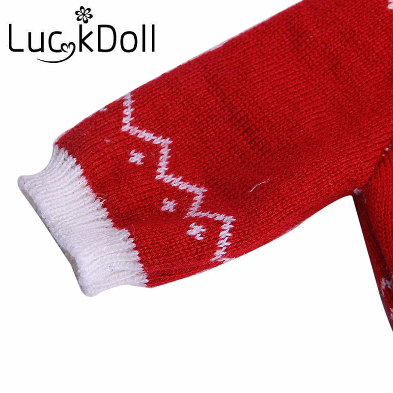 LUCKDOLL модный свитер набор из 3 подходит 18 дюймов Американский 43 см детская кукла одежда аксессуары, игрушки для девочек, поколение, подарок на день рождения