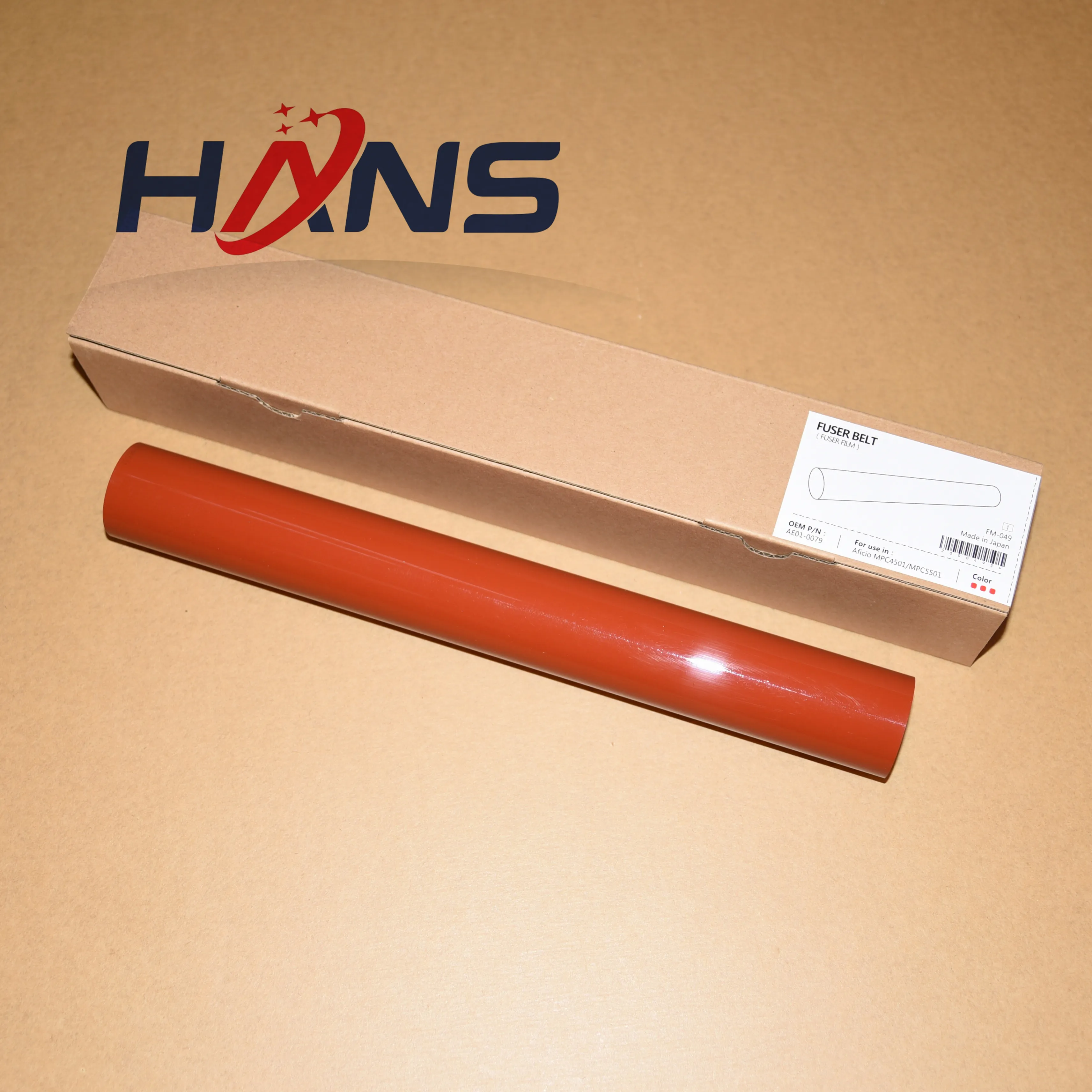 2шт Япония MPC3001 MPC3501 MPC4501 MPC5501 ремень фьюзера пленка рукав для Ricoh MPC 3001 3501 4501 5501 C3501