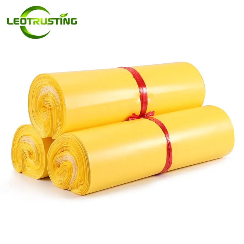 Оптовая продажа новинка желтые полиэтиленовые конверты Leotrusting пакеты для