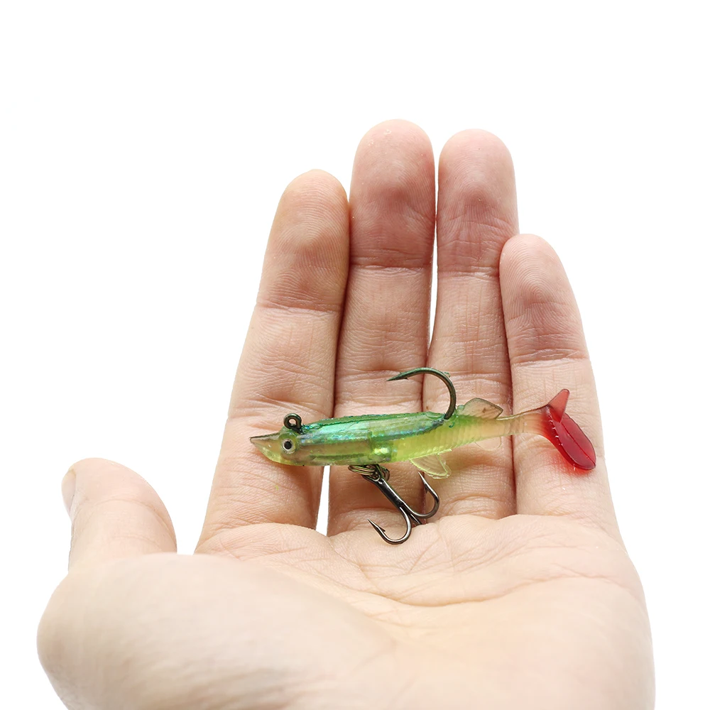 Полосатый Окунь калтер Приманки Ложных Рыбы 8 см Привести Голову 11 г Магазин