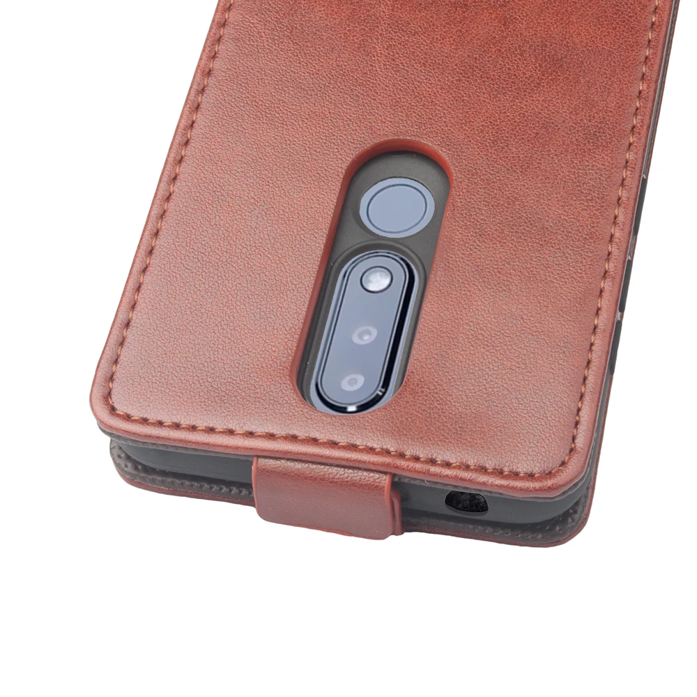 Тиснение Флип Бумажник кожаный чехол для Nokia X5 открывается вертикально оболочка 5