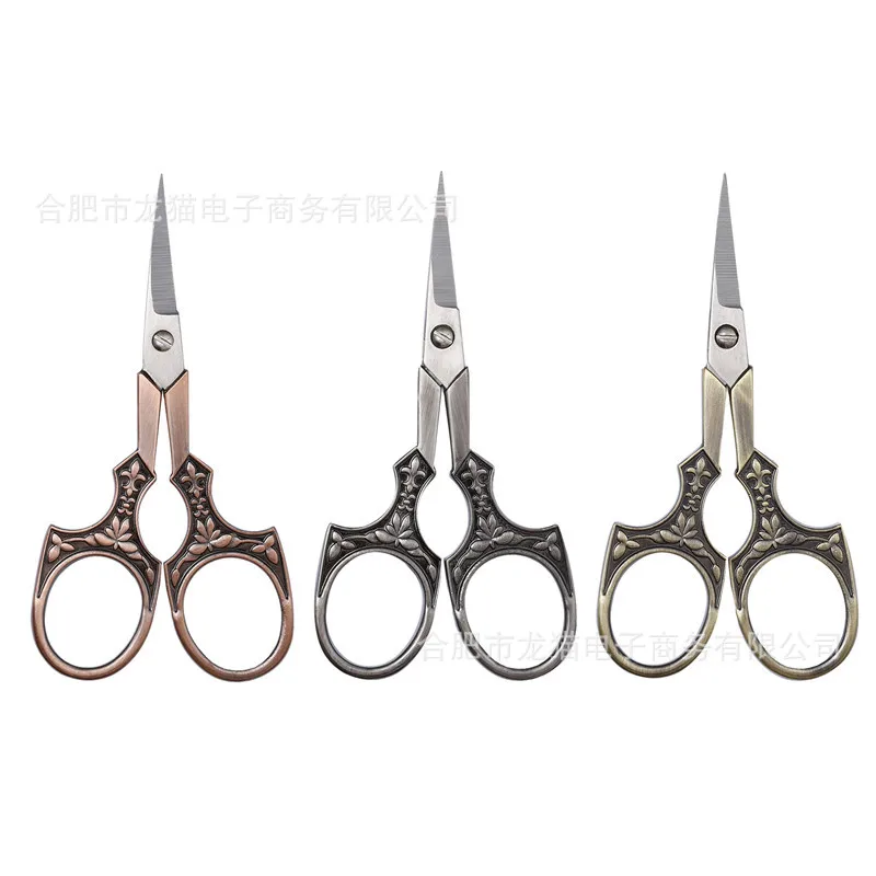 

2pcs lot Craft scissors classical household fabric scissors vintage European - style antique scissors DIY scissors