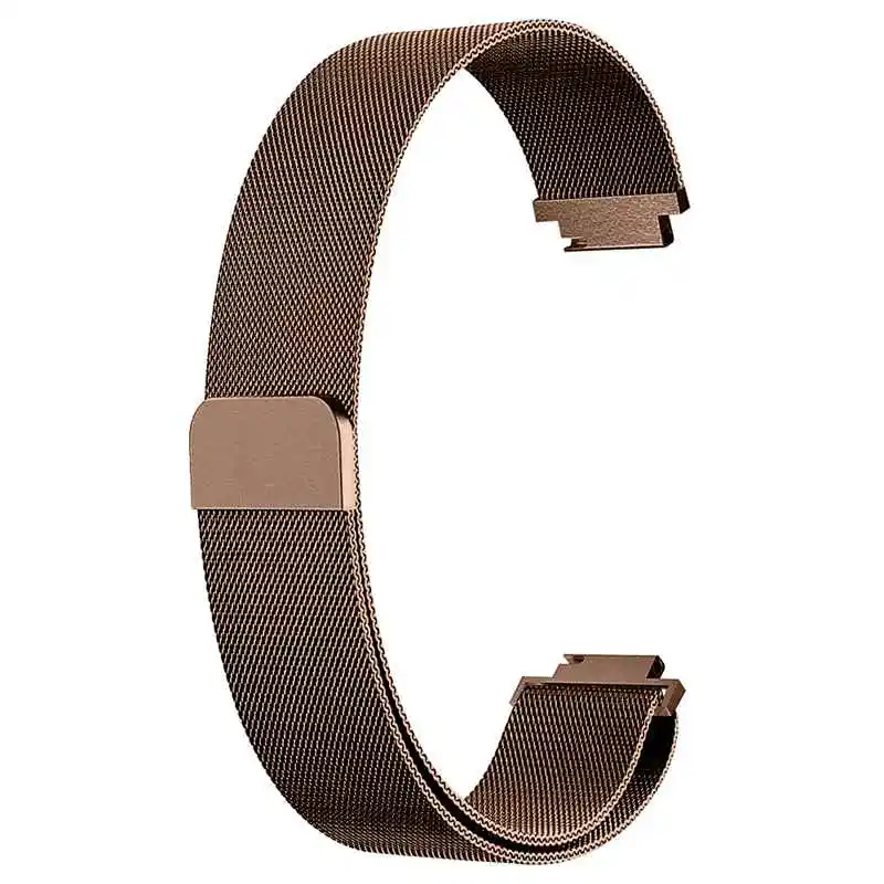 Coffee Joyozy для Fitbit Inspire HR Band Сменная сетка магнитный браслет из нержавеющей стали для наручных часов - Цвет ремешка: Coffee