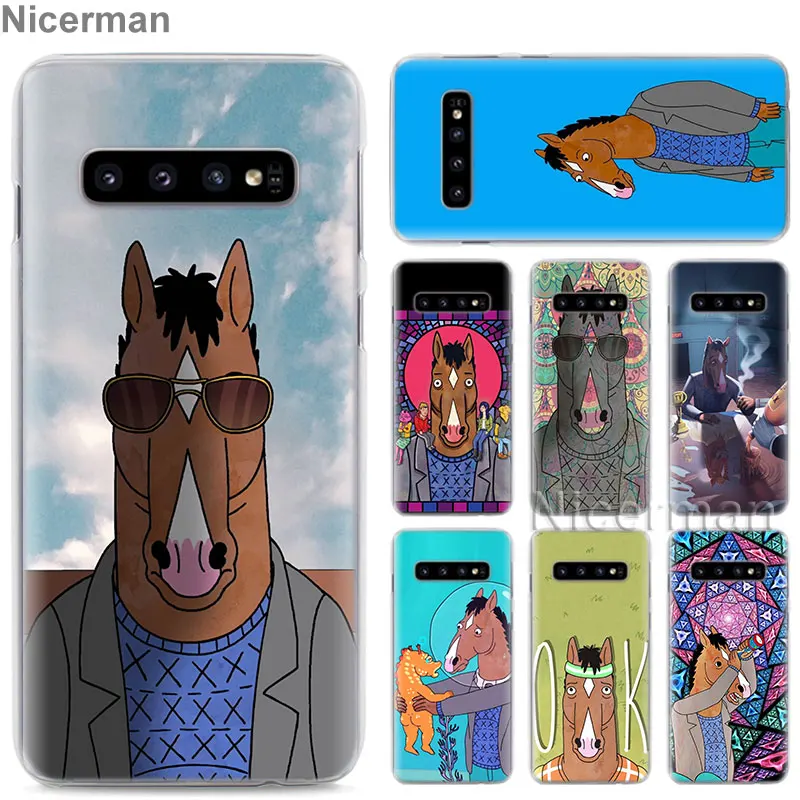 Чехол для телефона для samsung Galaxy S10e S10 S8 S9 плюс S6 S7 край A40 A50 A70 M20 крышка Конь БоДжек лошадь твердая PC чехол