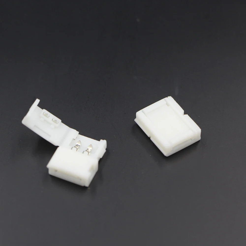 1 шт. 2Pin 4pin 8 мм 10 12 RGB RGBW одноцветная печатная плата с зажимом для подключения