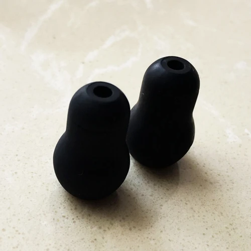 1 Pair Eartip Black Медицинский стетоскоп Littmann, наушники, наушники, запасные части, Сменные аксессуары, настраиваемая диафрагма и ободок, комплект в сборе - Цвет: 1 Pair Eartip Black