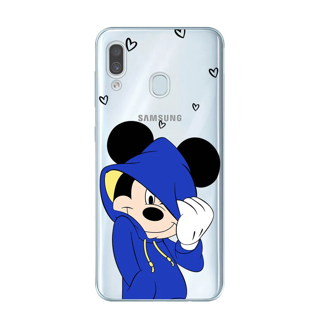 Чехол Minnie для samsung Galaxy A50 A505 6,", Мягкая силиконовая задняя крышка из ТПУ для телефона samsung A10 A20 A30 A40 A50 A70, чехол-бампер