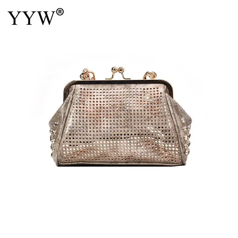

Leather Crossbody Shoulder Bag Hollow Bags For Women 2019 With Rhinstone Small Fashion Ladies Hand Bag New Bolsa Feminina