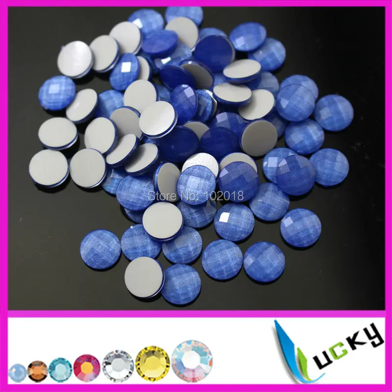 Бесплатная доставка шт. 6 мм круглые неоновые синие цвета горячей фиксации