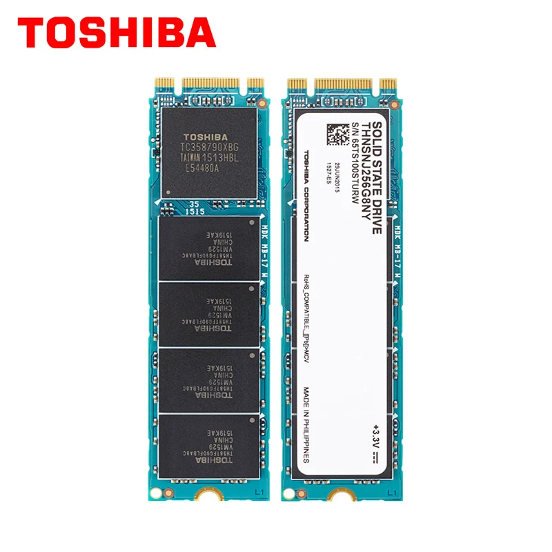 TOSHIBA M.2 2280 240 ГБ NGFF SSD Внутренний твердотельный диск SATA 6 ГБ/сек. 550 Мб/с для ноутбуков