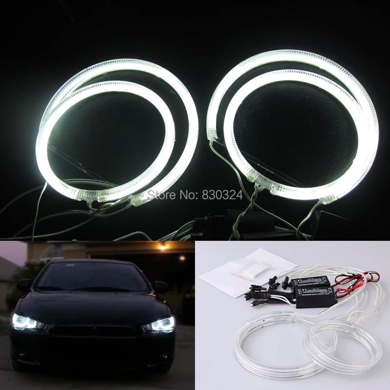 Супер яркий комплект для 08 10 Mitsubishi Lancer Non projector CCFL Angel Eyes с 4 кольцами ccfl и