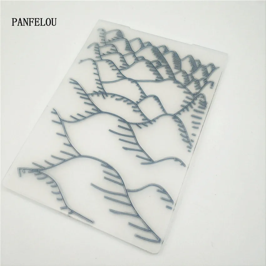 PANFELOU Easter The stream valley Embossing folders Plastic For Scrapbooking DIY Template Fondant Cake Photo Album Card Making | Дом и сад