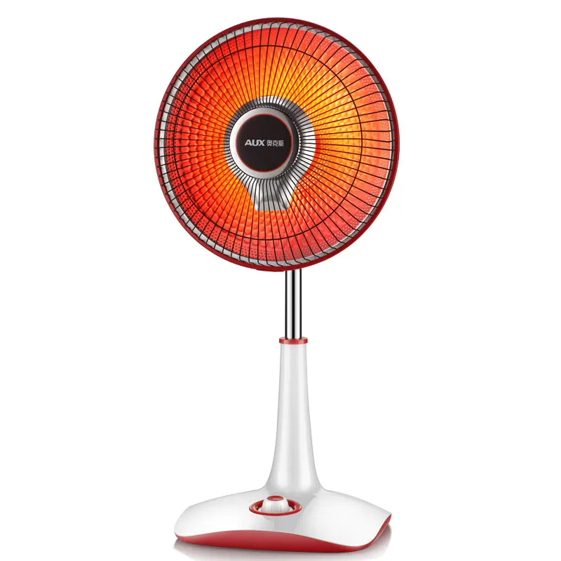 

220V AUX Electric Fan Heater Adjustable Height Fast Heating 2 Gear Soft Light Not Dazzling Tip-over Auto-Off