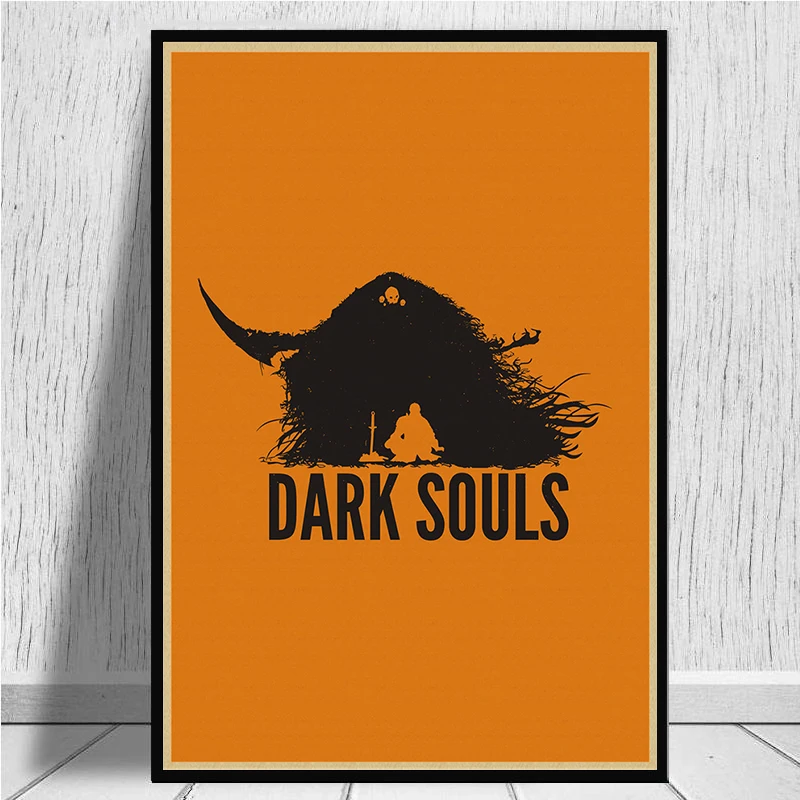 Dark Souls Classic Game Canvas Paintings Vintage Wall Posters Stickers Home Decor Gift Дом и сад