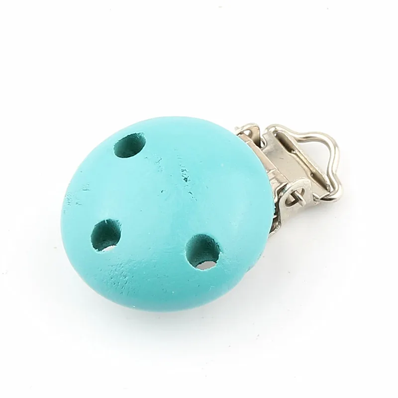 5 шт. бирюзовые деревянные аксессуары для детской соски цепочки браслеты