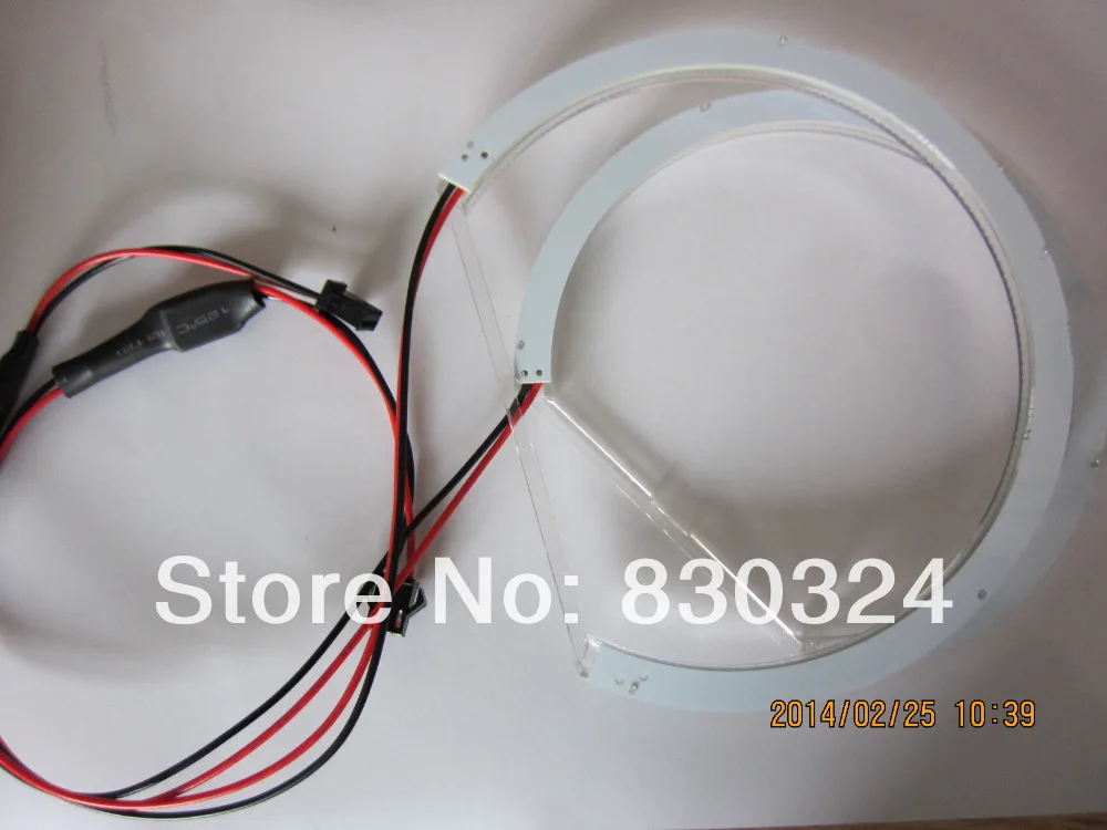131 мм + 145 SMD светодиодный светильник Angel Eye Halo для BMWE46 3 серии белый 6000K непроектор 12В