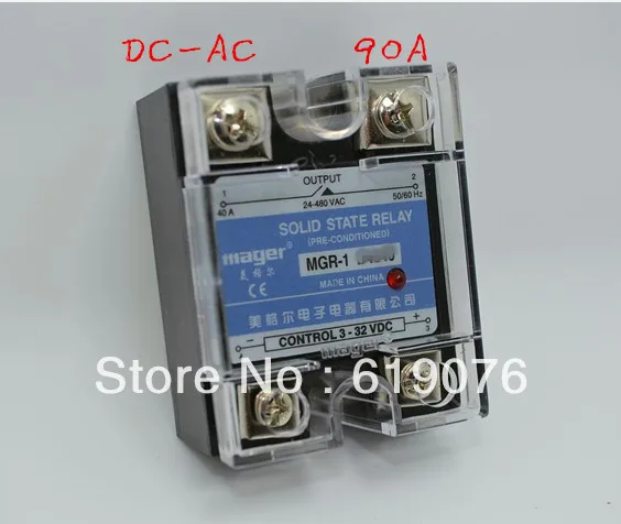 Магер SSR 90A DC AC твердотельное реле качество Товары MGR 1 D4890|solid state relay|solid relay 30asolid 5v |