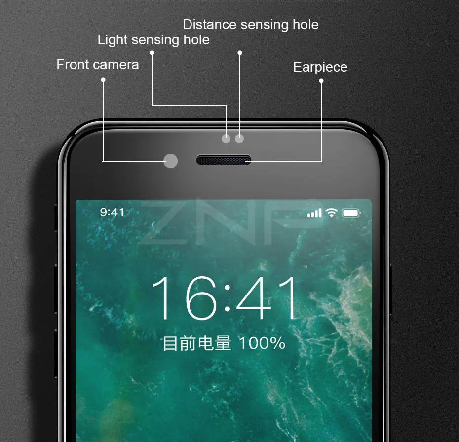ZNP полное покрытие 6D Edge закаленное стекло для iPhone X 7 8 6 6 S Plus Защита экрана для iPhone 10 6 6 S 7Plus защитная пленка