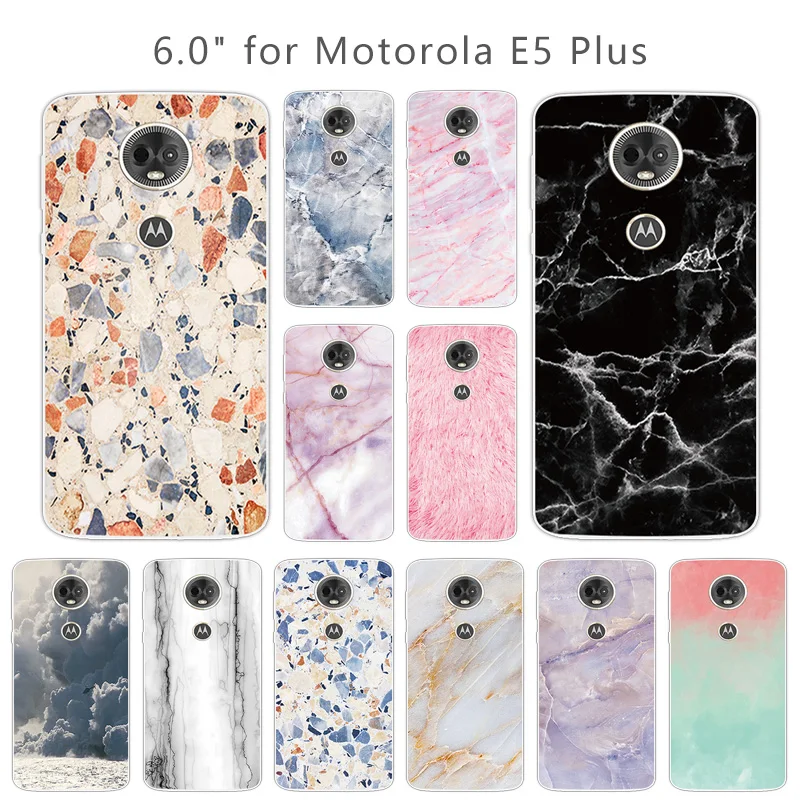 Мягкий силиконовый чехол для телефона Motorola E5 Plus тонкий из ТПУ MOTO E5Plus прозрачный