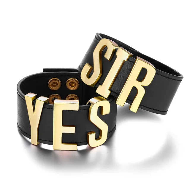 black and gold Отряд Самоубийц да, сэр письмо Браслеты 9 видов цветов Харли Квинн кожа Опора браслет - Цвет: black and gold