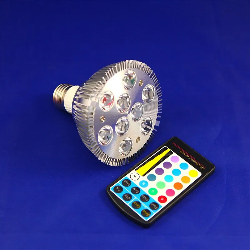 Бесплатная доставка высокая мощность PAR30 18 Вт 9x2 RGB Светодиодный точечный