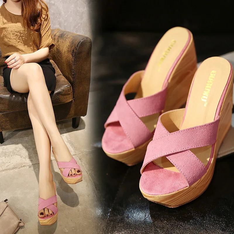 2019 новый дизайнер ремешки крест накрест Тапочки женские на высоком каблуке