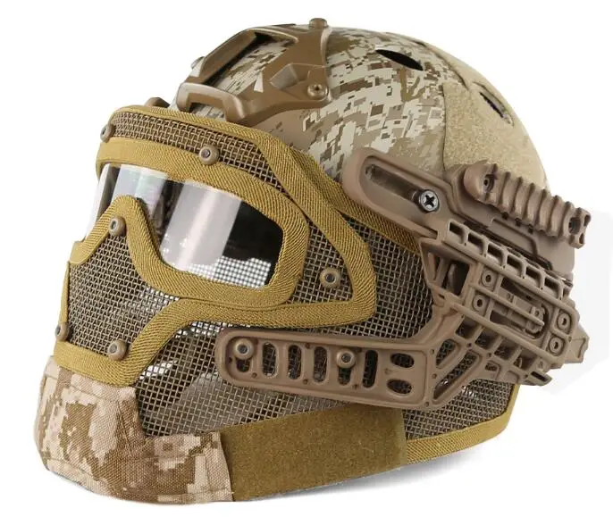 DD Армейский Военный Тактический шлем G4 система Casco страйкбол шлем спортивные аксессуары Пейнтбол Полнолицевая защитная маска для лица шлем - Цвет: DD