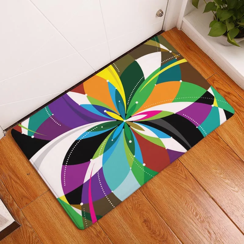 Коврик на кухню абстрактный коврики 40*60 см Light Flannel пыле красочный