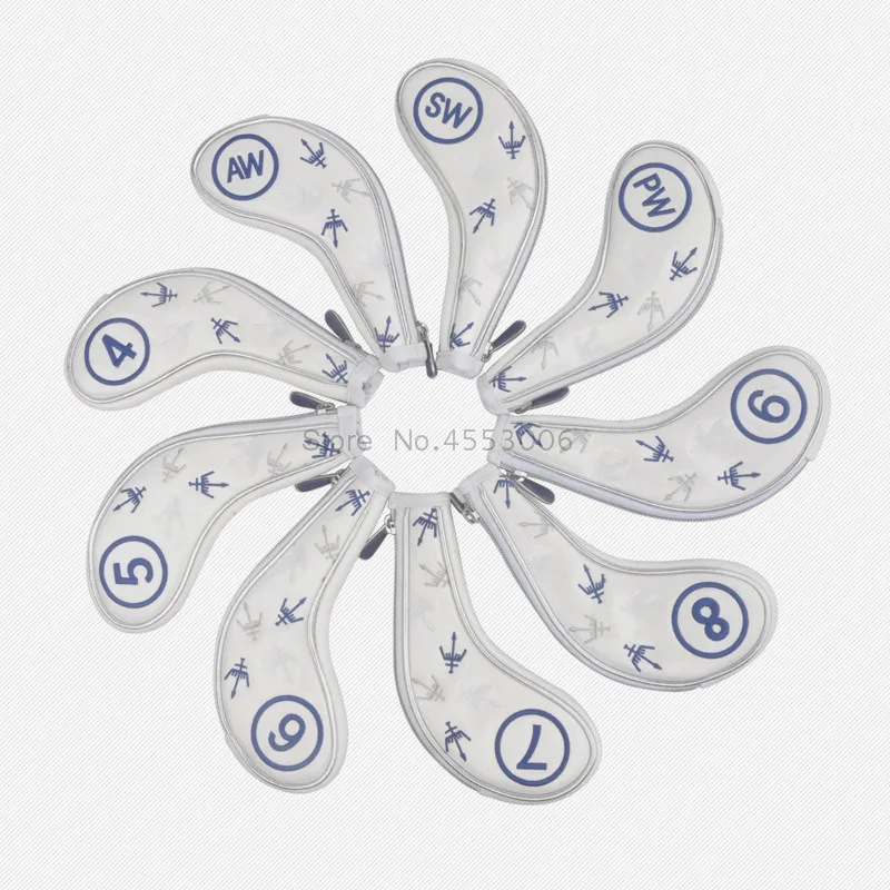 Новый 9 шт./компл. чехол для головы гольфа Джордж Спирит утюги на молнии из