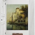 Принт курортов вода город Венеция Пейзаж маслом на холсте Винтаж плакат Современный CuadrosWall искусство панно для Гостиная