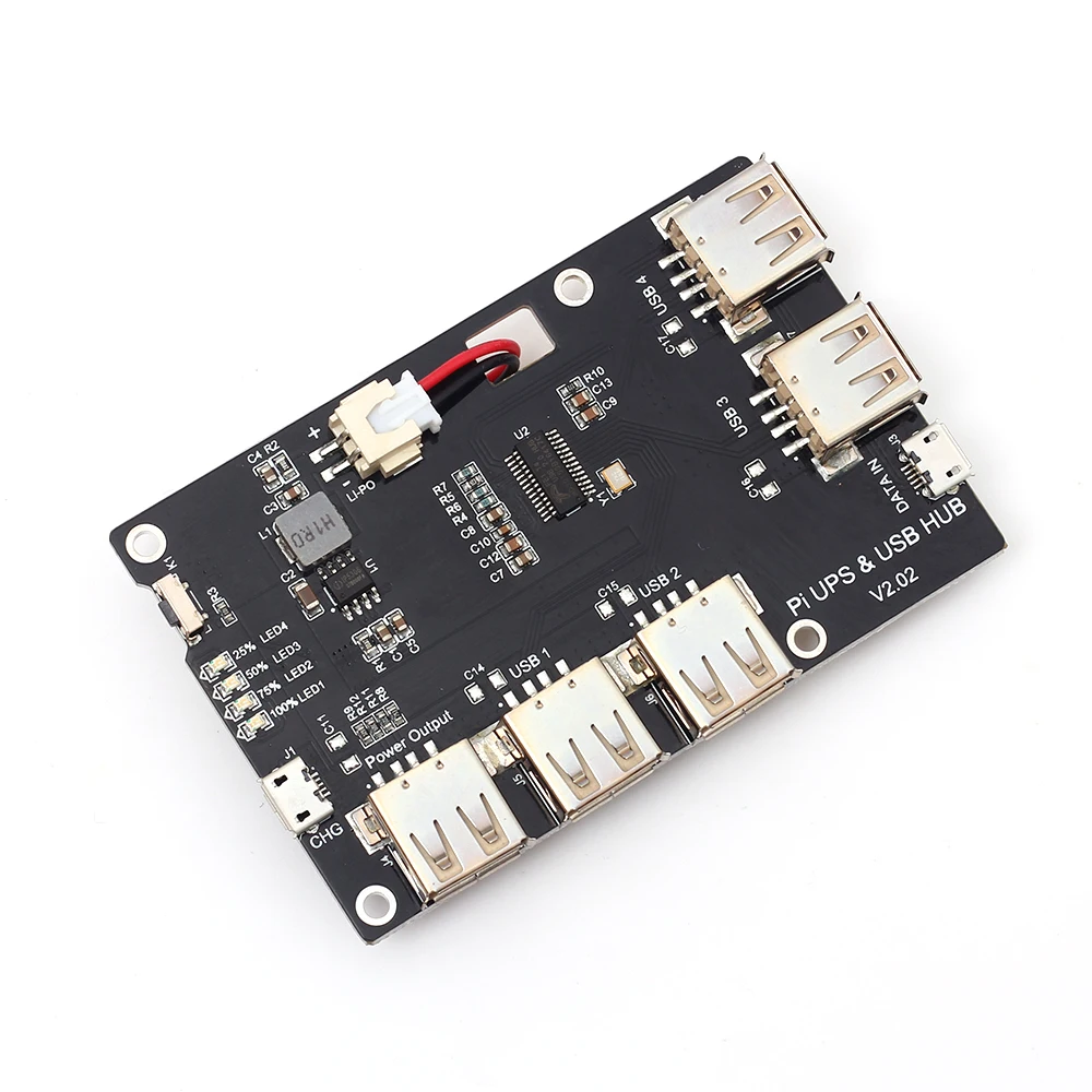 Модуль литиевой батареи USB HUB для Raspberry Pi 3 Zero/3B/2B/B 5 в 2 А блока питания|module 5v|module usbpower