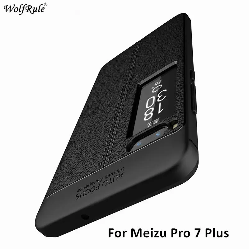 WolfRule для крышки Meizu Pro 7 Plus чехол противоударный мягкий TPU мобильный телефон