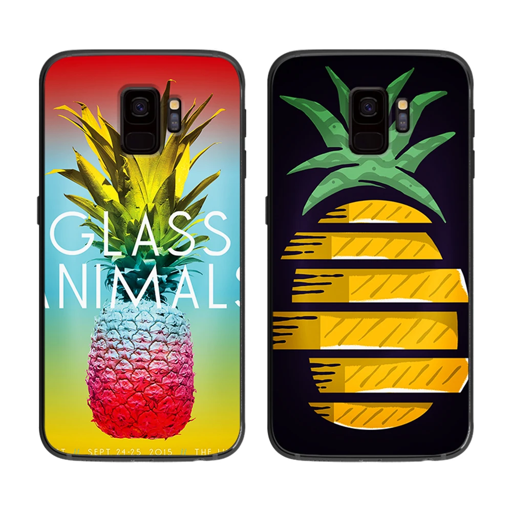 Красивый чехол с рисунком ананаса для samsung Galaxy A5 A6 A7 A8 A9 2017 Plus M10 M20 M30 силиконовые
