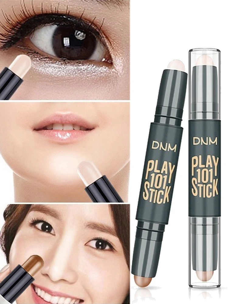 Корректор для лица-крем "Concealer Cream Face Natural", 2 в 1, двухсторонний, для контуринга лица 3D V-face, корректор тона кожи, бронзер и хайлайтер в стике.