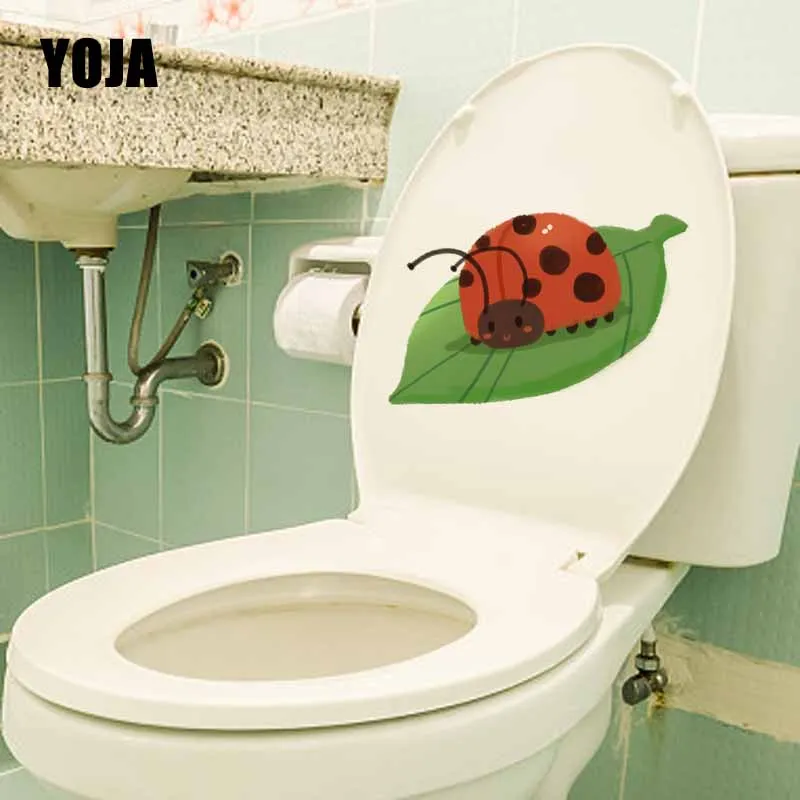 YOJA 21 9x12 2 см смешные Мультяшные животные божья коровка наклейка на стену домашний