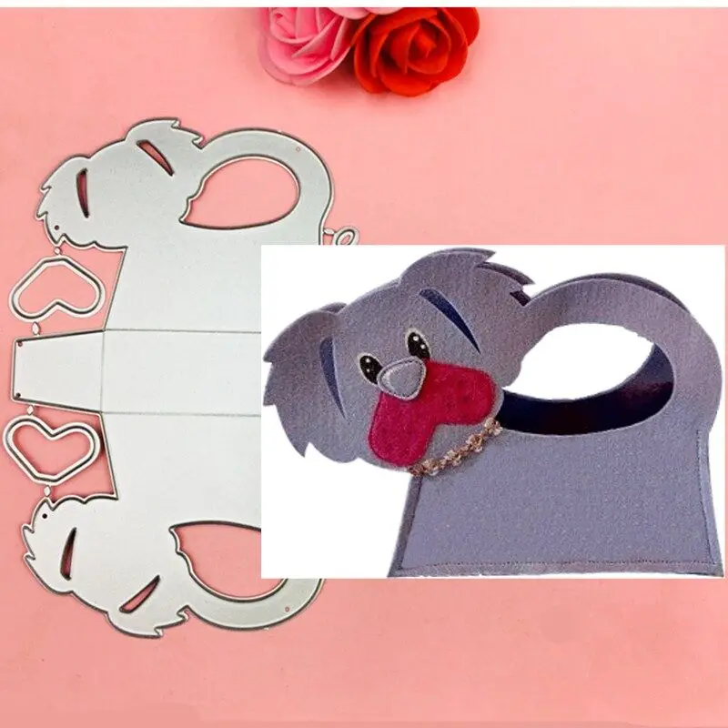 3D собаки рамка коробка ворот резать металл под давлением Трафареты набор сделай