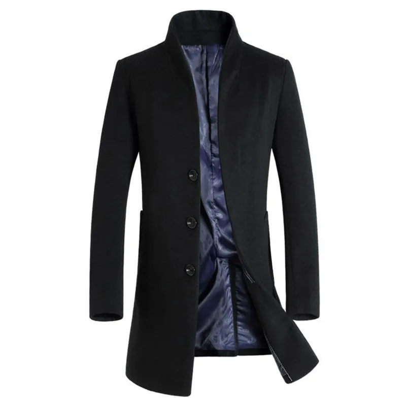 Популярная Высококачественная Мужская куртка на осень и зиму деловая пальто