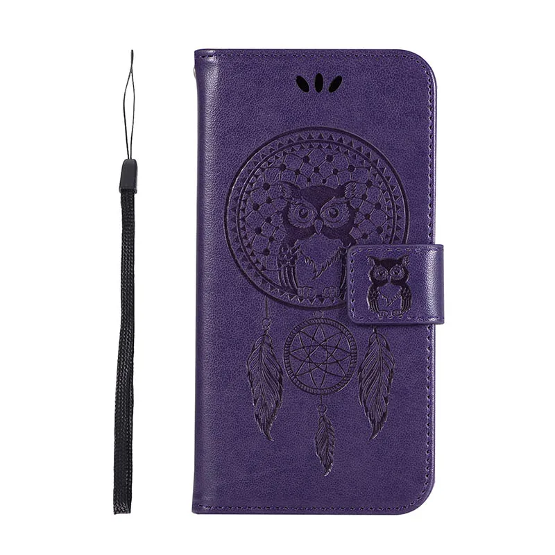 Purple Кожаный чехол-книжка с отделением для карт для huawei Honor 7X 7A Pro 7C 7S Y5 Prime Y6 Y7 Y9 Y3 II P9 Lite P30 Fundas Cover C83Z - Цвет: Purple