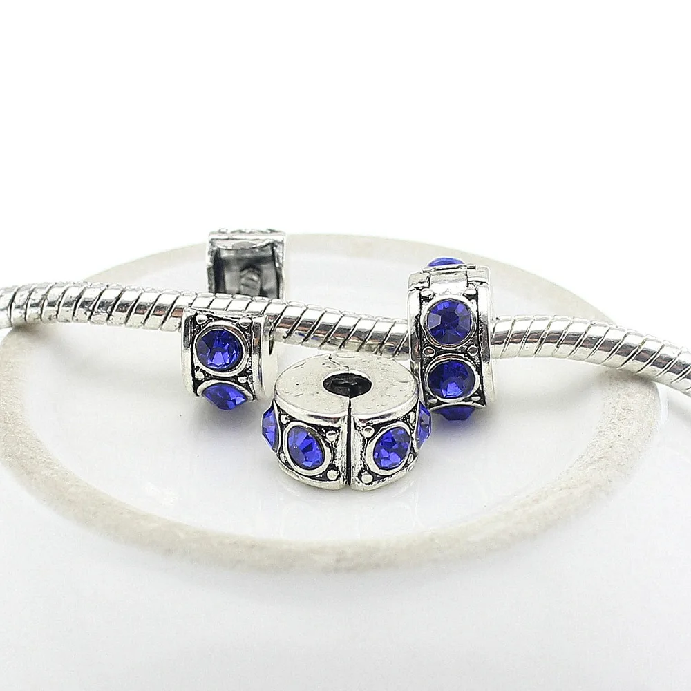 Безопасная пробка pave cz Подходит для стильных браслетов Pandora бусины для изготовления ювелирных изделий подходящие амулеты Браслеты для женщин DGW
