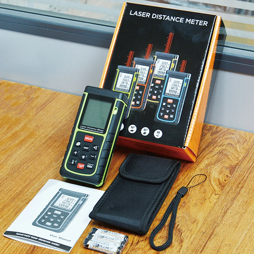 40 м лазерный дальномер Большая скидка 131ft цифровая лазерная дальномерная лента