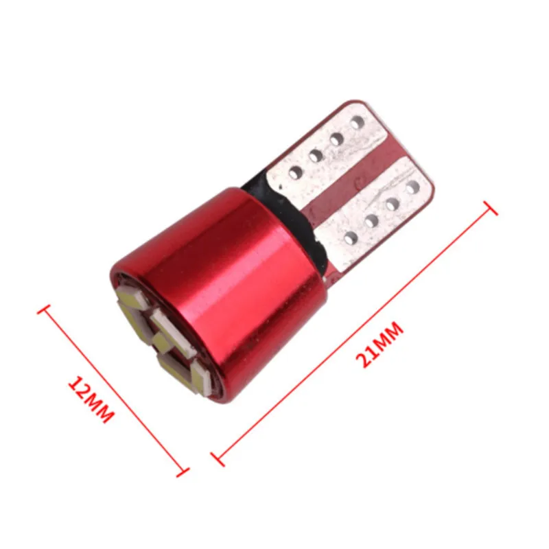 10 шт. T10 W5W 194 светодиодный светильник Canbus чистый белый 6000K 6 SMD 4014 без ошибок для