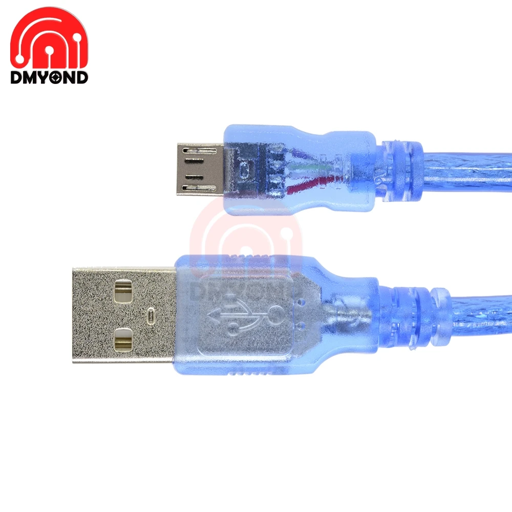 30 см 0 3 м USB 2 папа к Micro 5 pin Мужской кабель для зарядки данных шнур Diy