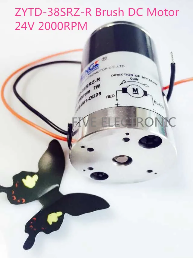Щеточный двигатель с микромотором постоянного тока ZYTD-38SRZ-R 24 В используется для