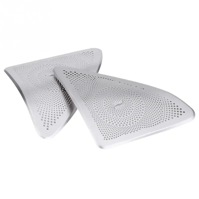 Пара стильных дверей автомобиля стерео аудио динамик крышка отделка ABS