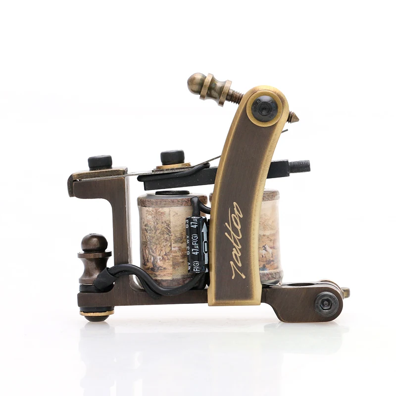 New Type Pure Copper Professional Shader Tattoo Machine for Masters High Performance with Perfect Carving TM452 | Красота и здоровье