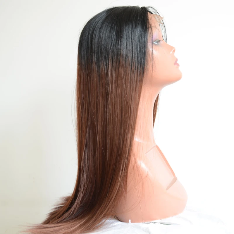 Синтетические Волосы Рыжий Ombre Парик Фронта Шнурка Жаропрочных Естественная