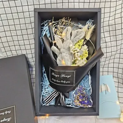 Плюшевый Игрушечный Кролик игрушка Фламинго Babysbreath розовый букет из сушеных цветов сюрприз Романтические свадебные/Выпускной/подарок на день рождения - Цвет: 17